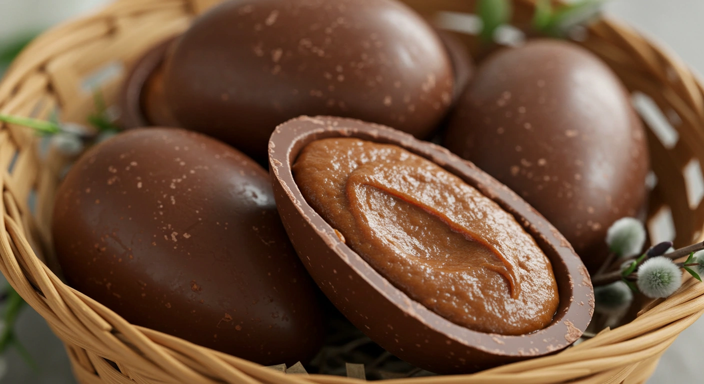 Fudge Filled Easter Eggs